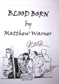 Artist remarque of Blood Born